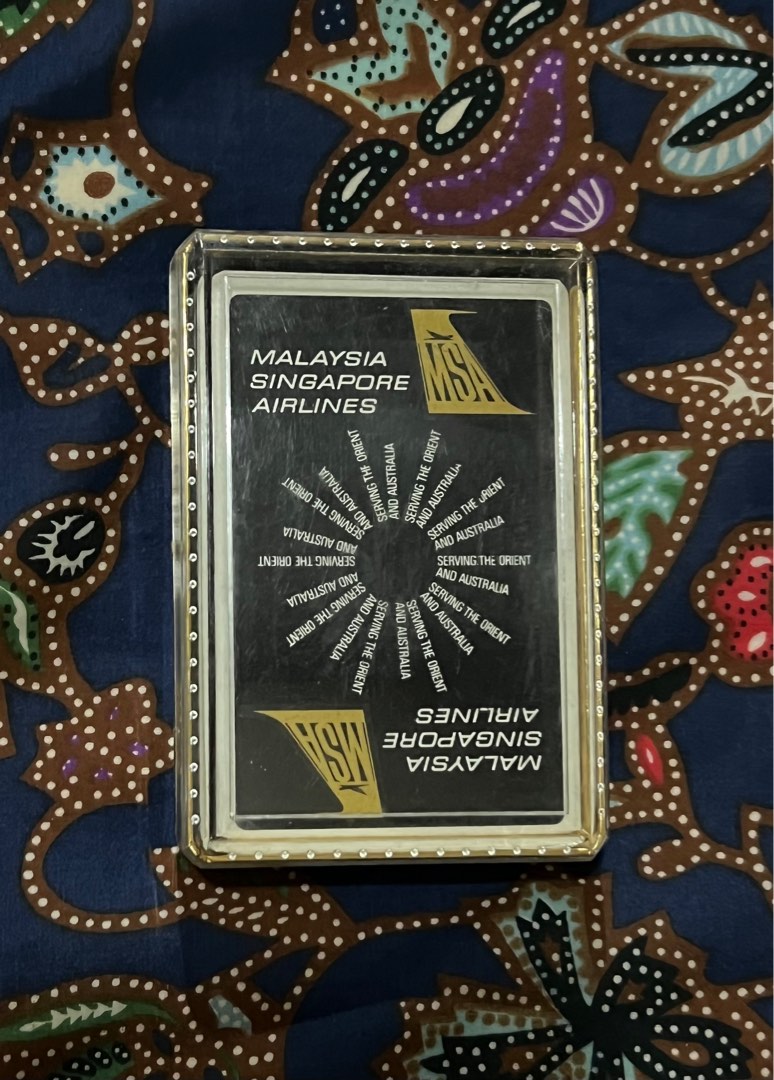 Singapore Airlines SIA MSA Nostalgic Playing Cards, Hobbies & Toys