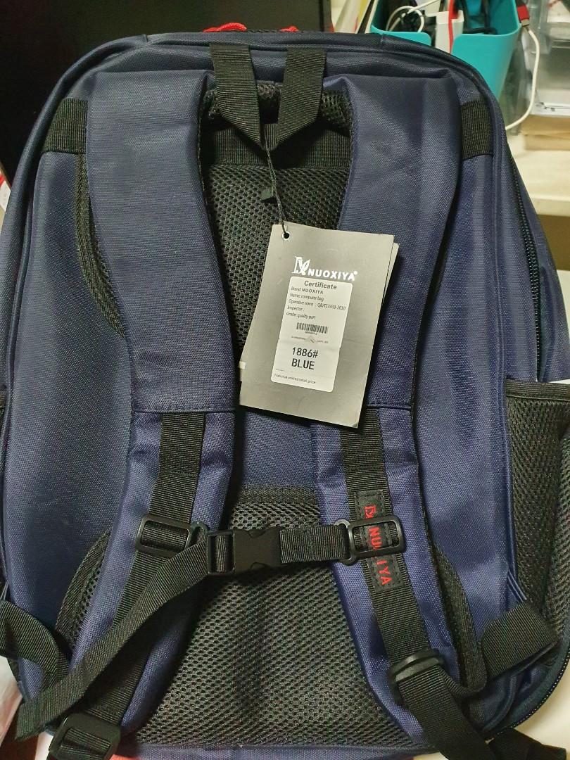 Nuoxiya Blue Backpack Laptop 15.6 Inch Computers Tech Parts