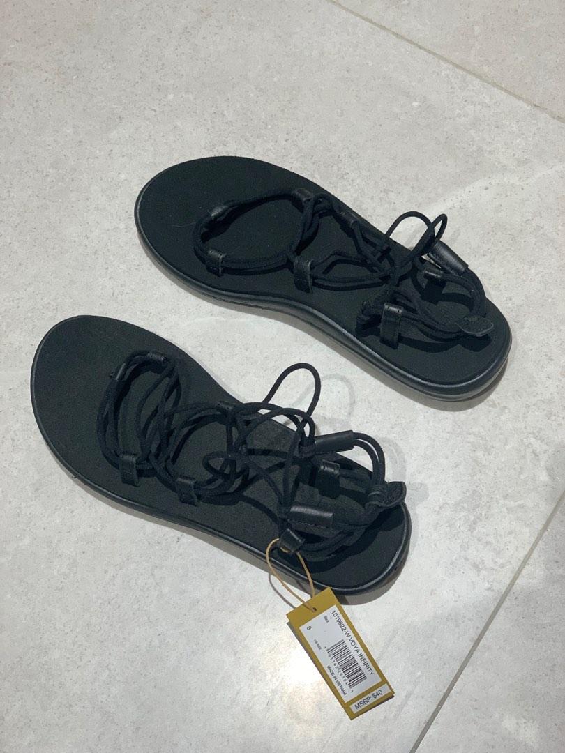 NWT Teva Women s Voya Infinity Sandal Black US8