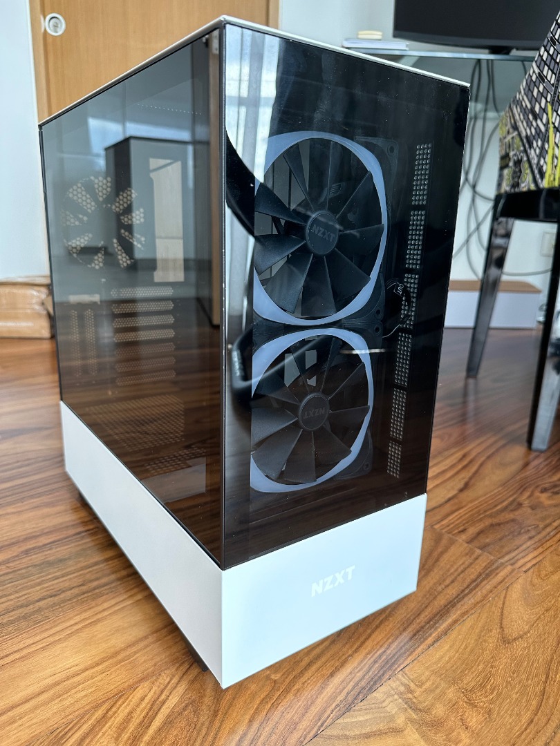 NZXT H510 ELITE compact midsized PC case, with RGB fans, Computers & Tech, Parts & Accessories