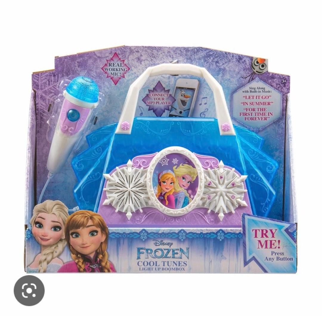 Original Disney Frozen Karaoke Kids Musical Toy Boombox Can Connect to Phone, Hobbies & Toys