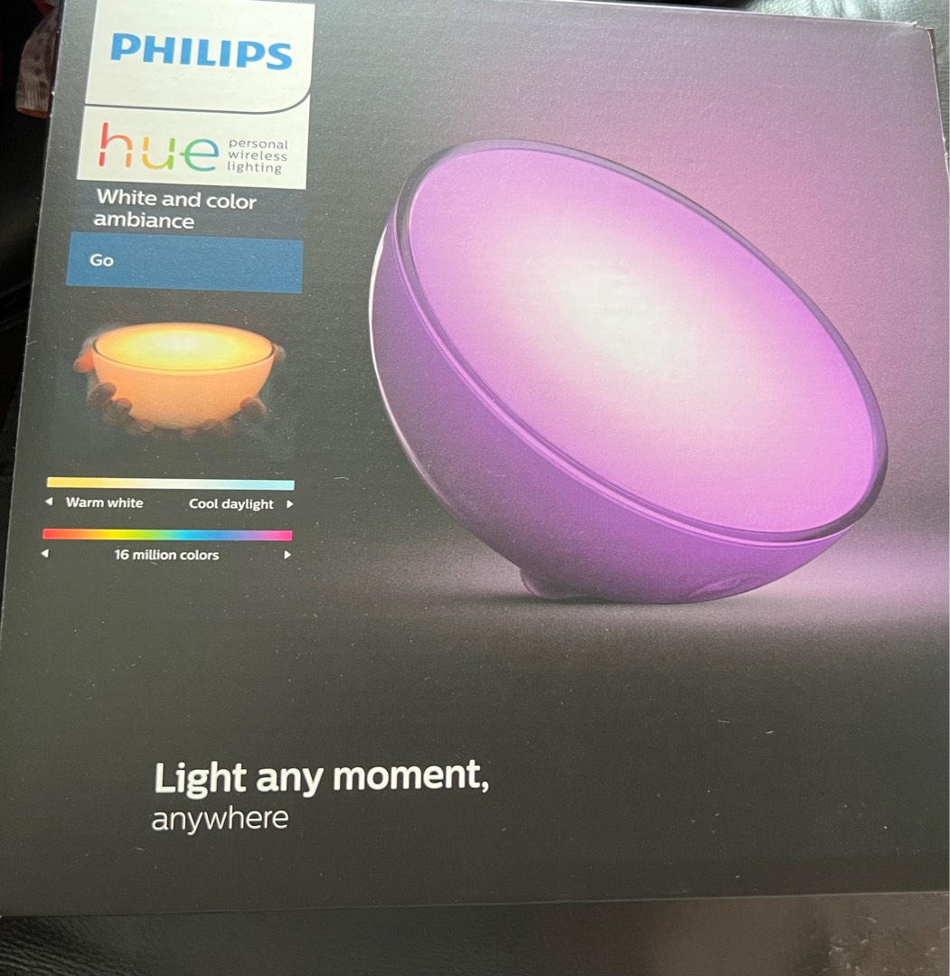 Philips Hue 300 6W LED PORTABLE LIGHT, Furniture & Home Living, Lighting & Fans, Lighting on