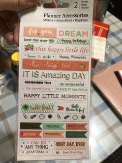 Planner and scrapbook stickers
