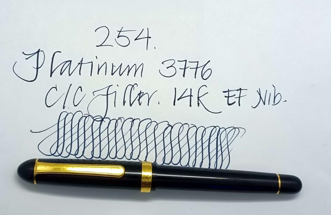 Platinum 3776 Fountain Pen (Category: Stationery & School Supplies) located in Caloocan City. Submitted by gaberuaro6563 (Listing ID 1189489197, Image 1). Description: For Sale is a Platinum 3776 Fountain Pen in Black. C/C Filler. 14k EF Nib. .