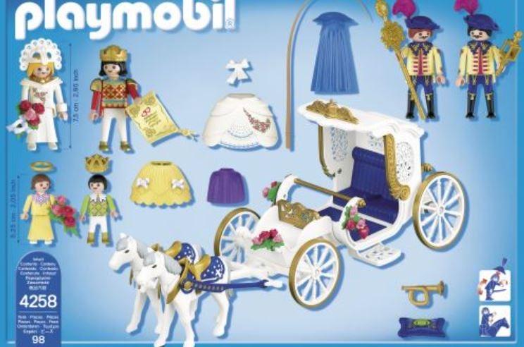 Playmobil 4258 Hochzeitskutsche - Romantische Braut Und Bräutigam Kutsche Für Kinder