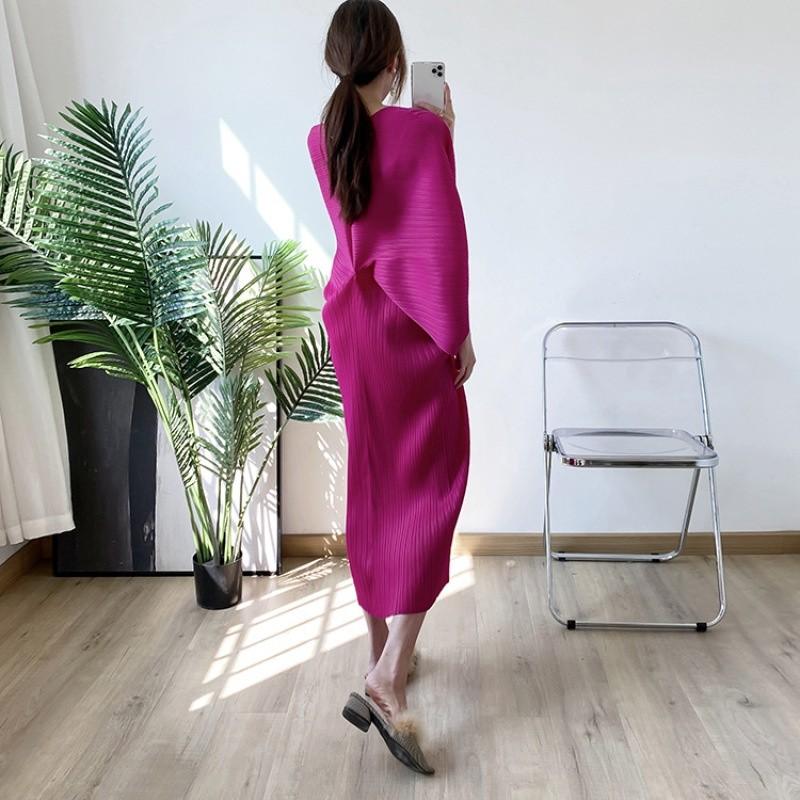 Pleated batwing dress store