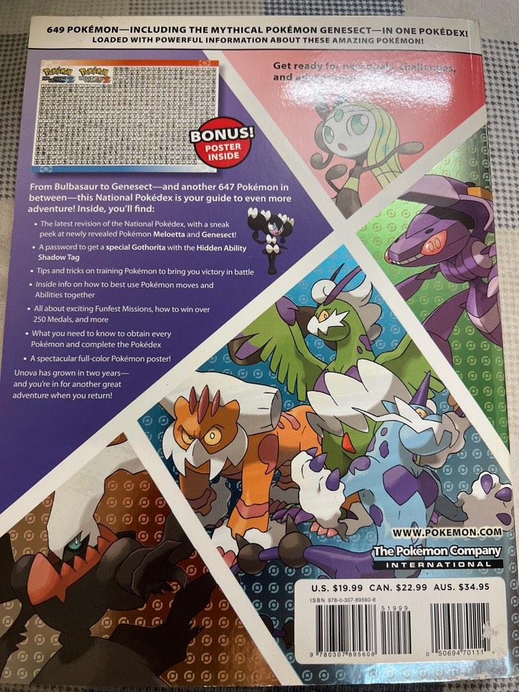 Pokemon Black White Version Official National Pokedex Game Guide Book Manual