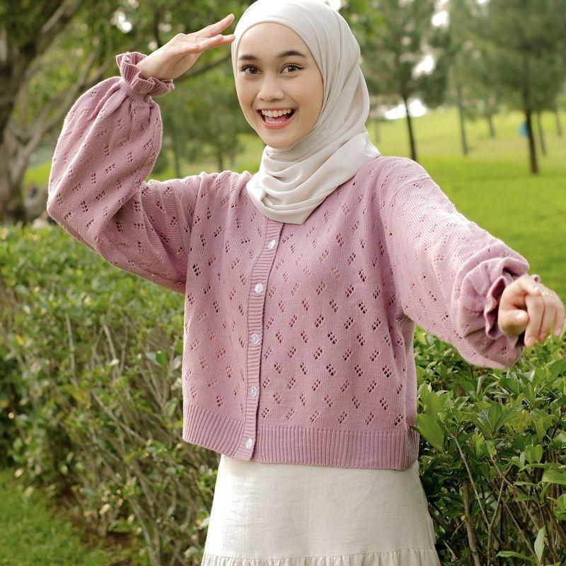 Long Cardigan Rajut Style Cardigan Hijab Jual One Set Alifah Hijab