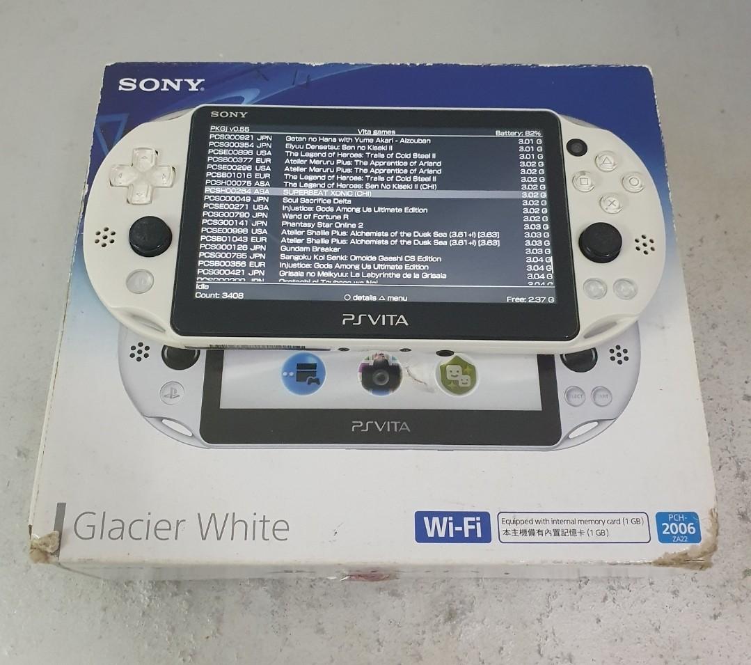 ps vita jailbreak glacier white full games psvita, Video Gaming, Video