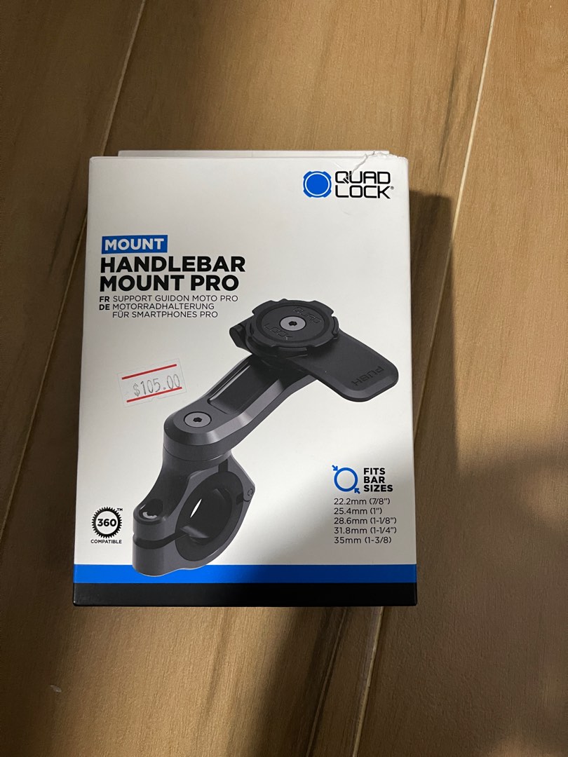 Quad Lock Handlebar Mount Pro, Motorcycles, Motorcycle Accessories on