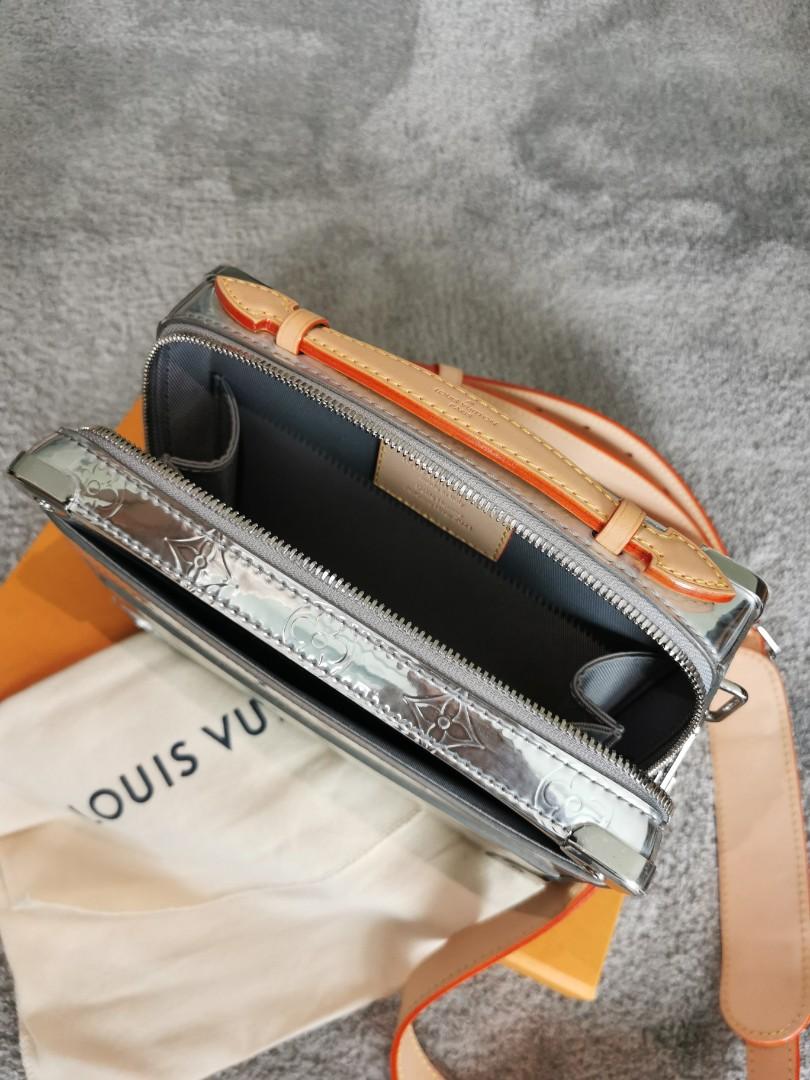 Louis Vuitton Exceptional & Rare Fashion Show Masterpiece 2021 - Virgil  Abloh - New - Suitcase Cotteville 40 Mirror in metallic silver Monogram  leather Silvery ref.449364 - Joli Closet