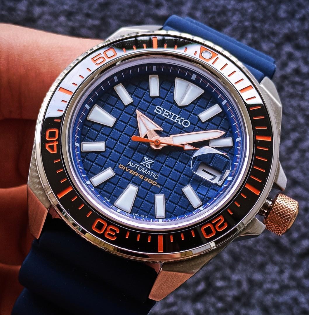 🔥Rare! Seiko King Samurai Orange Blue Automatic Prospex Divers Watch  SRPH43K1 (SEA Exclusive), Men's Fashion, Watches & Accessories, Watches on  Carousell