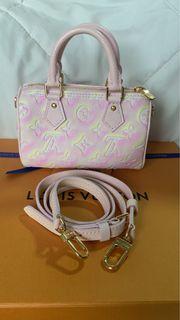 NEW 100% authentic LOUIS VUITTON Nano Speedy Pink Limited Edition M81879