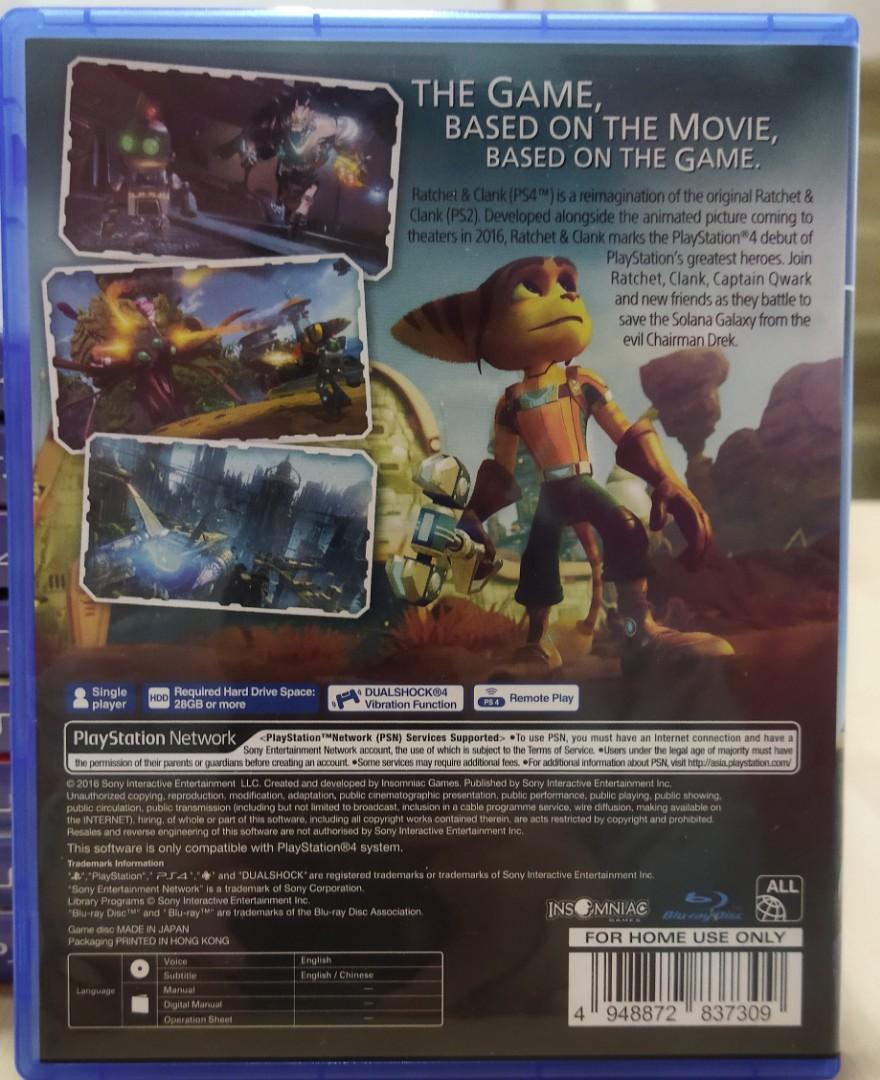 ratchet and clank ps4