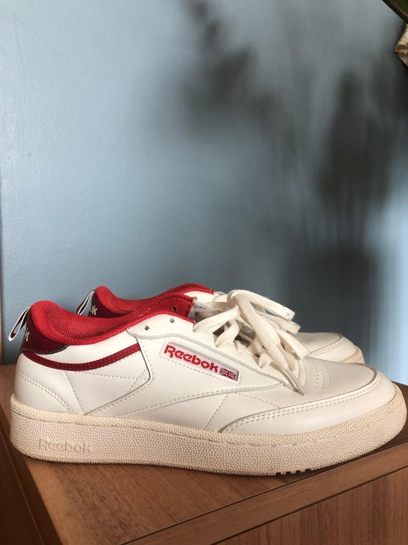 Reebok club c outlet 85 chalk red
