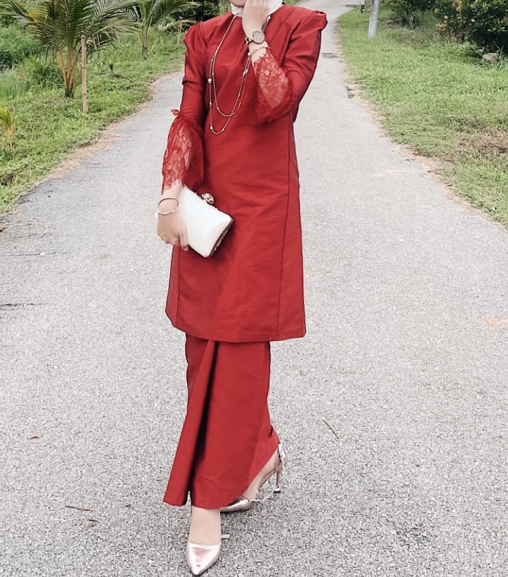 Baju kurung thai silk online outlet