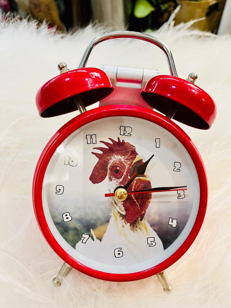 Rooster sounds alarm clock, Furniture & Home Living, Home Decor, Clocks