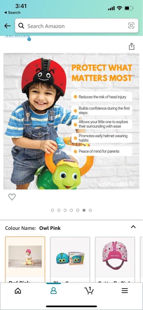 SafeheadBABY AwardWinning Infant Safety Helmet, Baby Crawling and