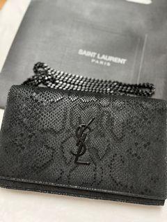 Saint Laurent Paris WOC 聖羅蘭黑色Logo woc