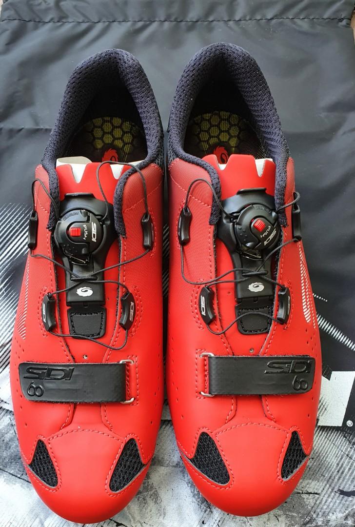 Red sidi new arrivals cycling shoes