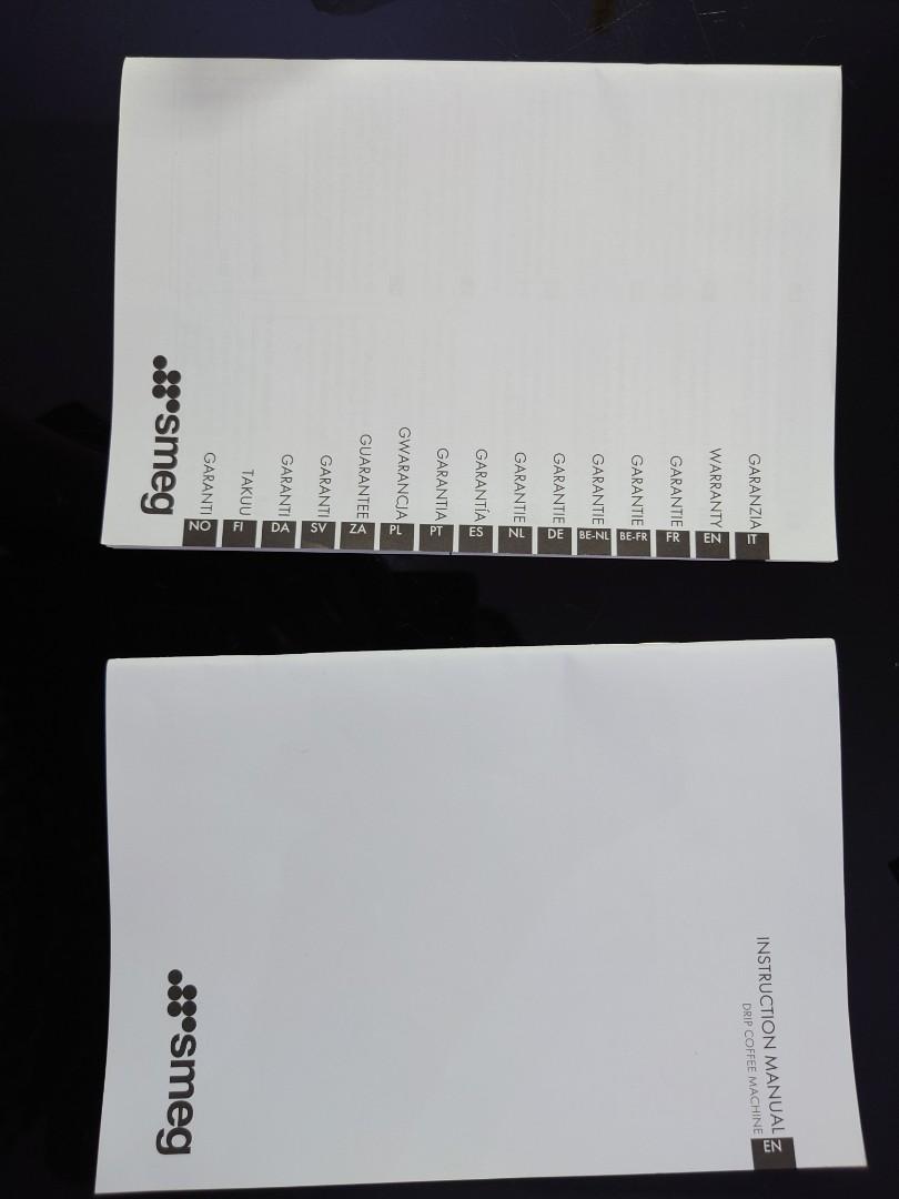 SMEG drip coffee machine coffee maker black, TV & Home Appliances