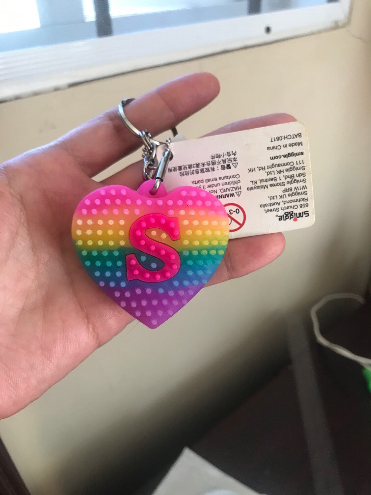 Smiggle scented Keychain letter S, Babies & Kids, Babies & Kids Fashion
