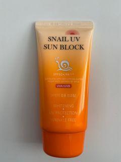 Snail UV Sun Block sunscreen from Korea