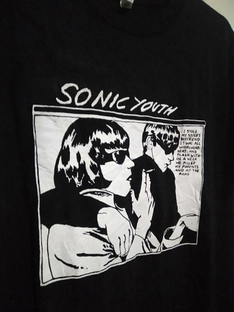 Sonic Youth Band Tshirt Black Medium, Men