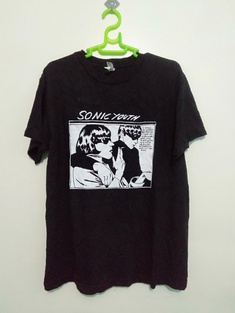 Sonic Youth Band Tshirt Black Medium, Men