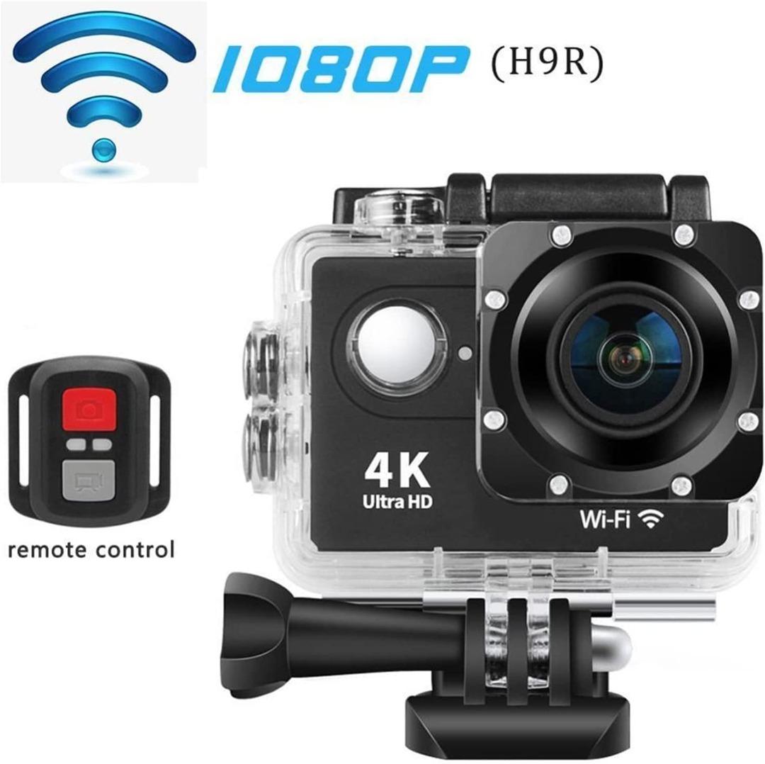 Waterproof Action Camera 4K,CAMWORLD 20MP Ultra HD Video with Front & Touch Rear Screens,131ft Underwater Camera with EIS WIFI Sports Camera,170° Wide Angle Remote Control Web Camera with Accessories 
