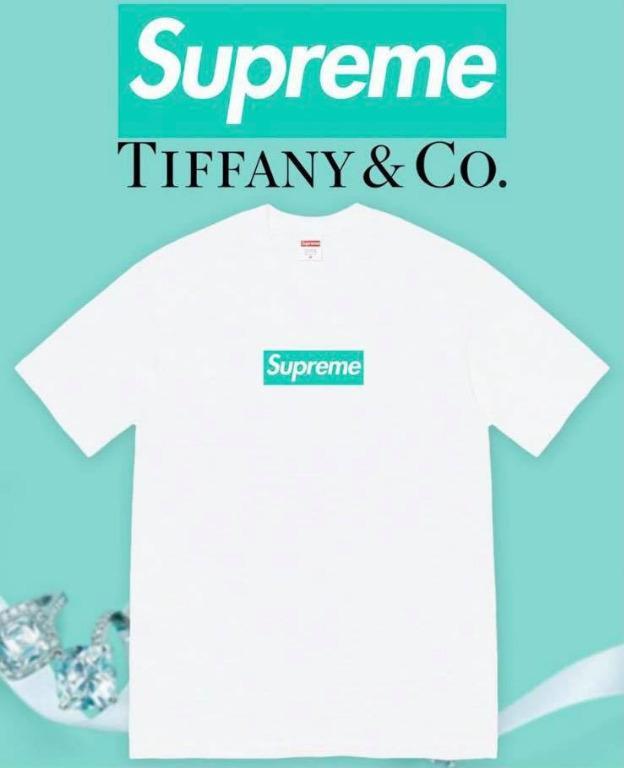 Supreme / Tiffany & Co. Box Logo Collaboration Tee, 男裝, 上身及 