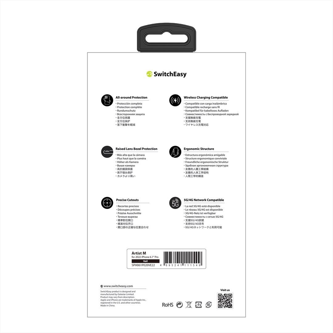 SwitchEasy Artist M with MagSafe Case for iPhone 14 Pro, 14 Pro Max