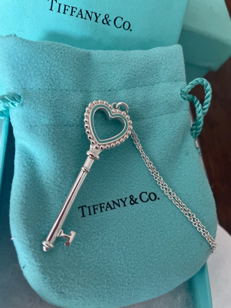 Tiffany & Co Heart Key Necklace, Luxury, Accessories on Carousell