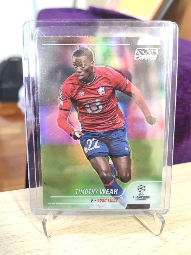 21-22 Topps Stadium Club Chrome UCL Lille 里爾Timothy Weah