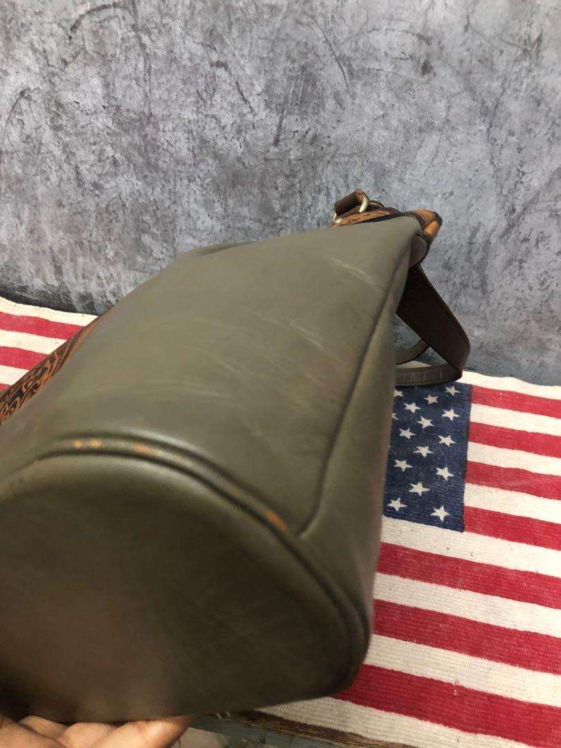 Tooled Leather Hand Carry Bag, Women's Fashion, Bags & Wallets, Tote