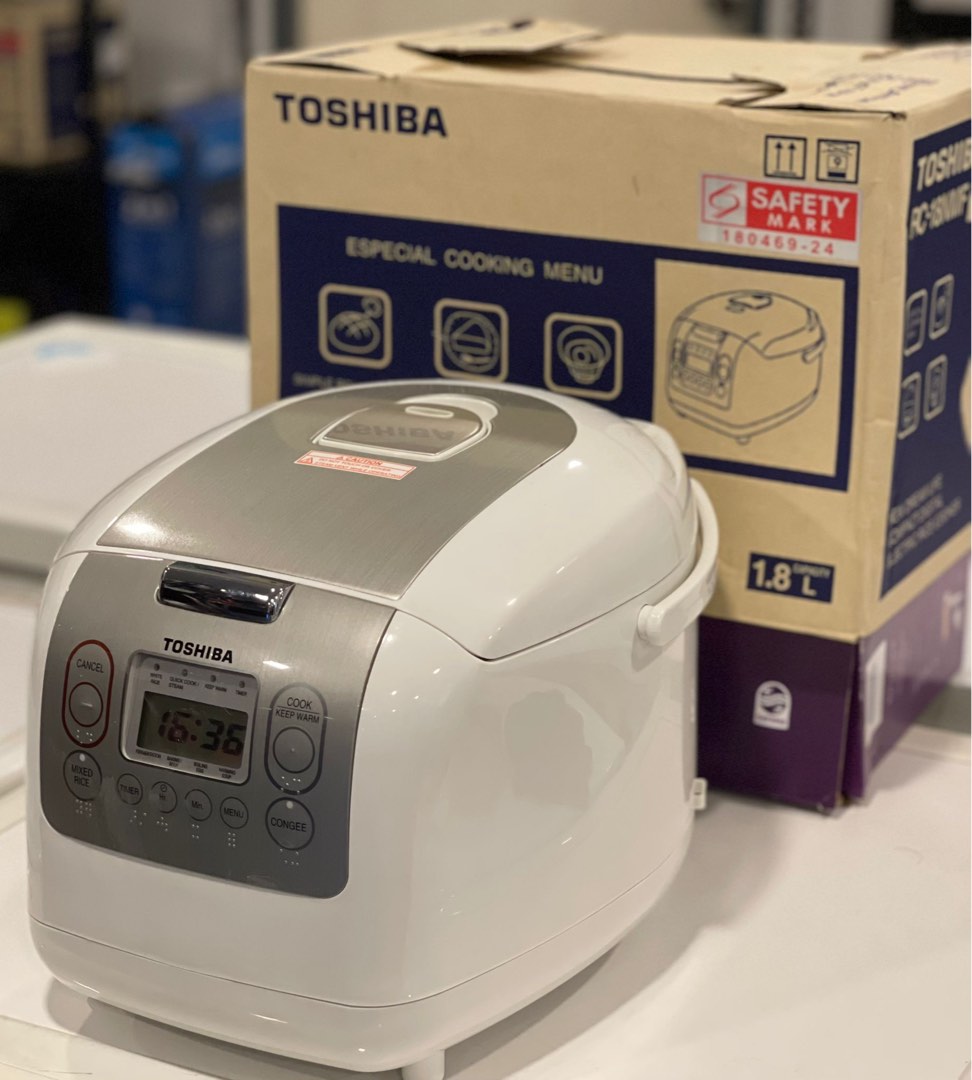 TOSHIBA RC18NMFEIS RICE COOKER (1.8L), TV & Home Appliances, Kitchen