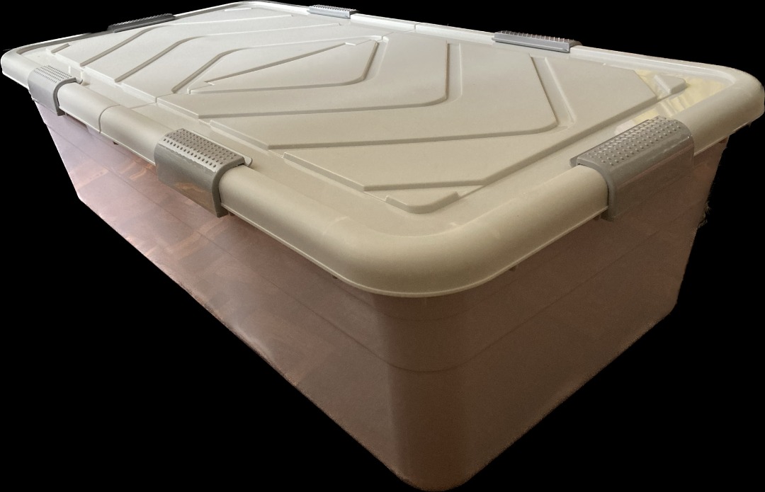 Under bed Plastic Storage with wheel, Furniture & Home Living, Home