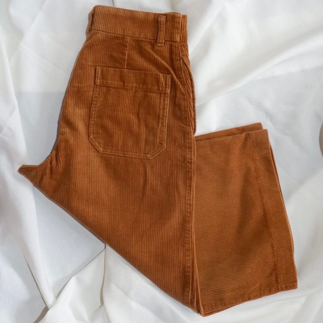 UNIQLO Corduroy Squarepants, Women's Fashion, Bottoms, Jeans on Carousell