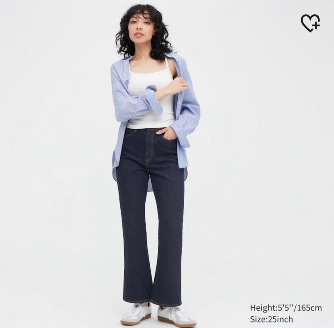 UNIQLO High Rise Jeggings in Dark Grey, Women's Fashion, Bottoms, Jeans &  Leggings on Carousell