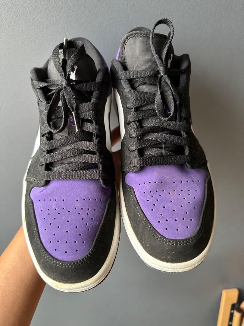 AJ 1 low court purple US9 5/NO BOX/$80 Men #39 s Fashion Footwear