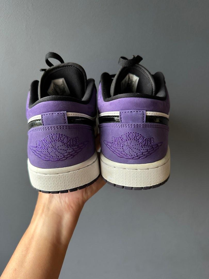 AJ 1 low court purple US9 5/NO BOX/$80 Men #39 s Fashion Footwear
