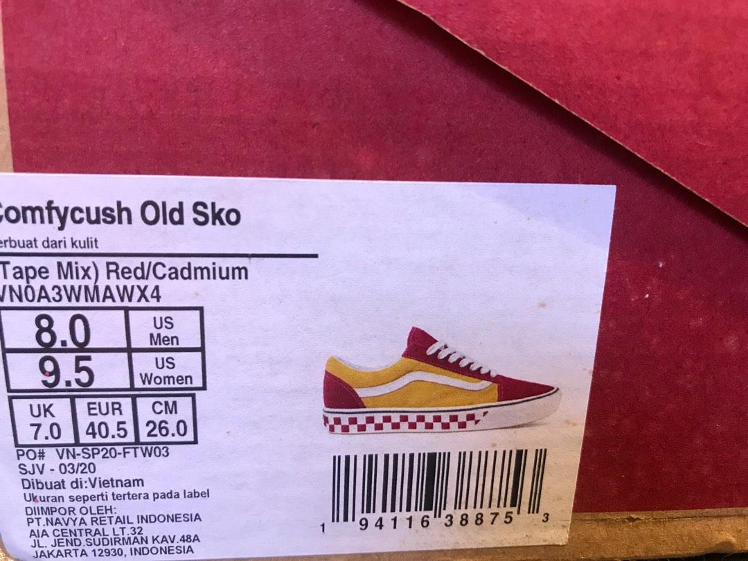 Vans Comfycush Old Skool Original, Fesyen Pria, Sepatu ...