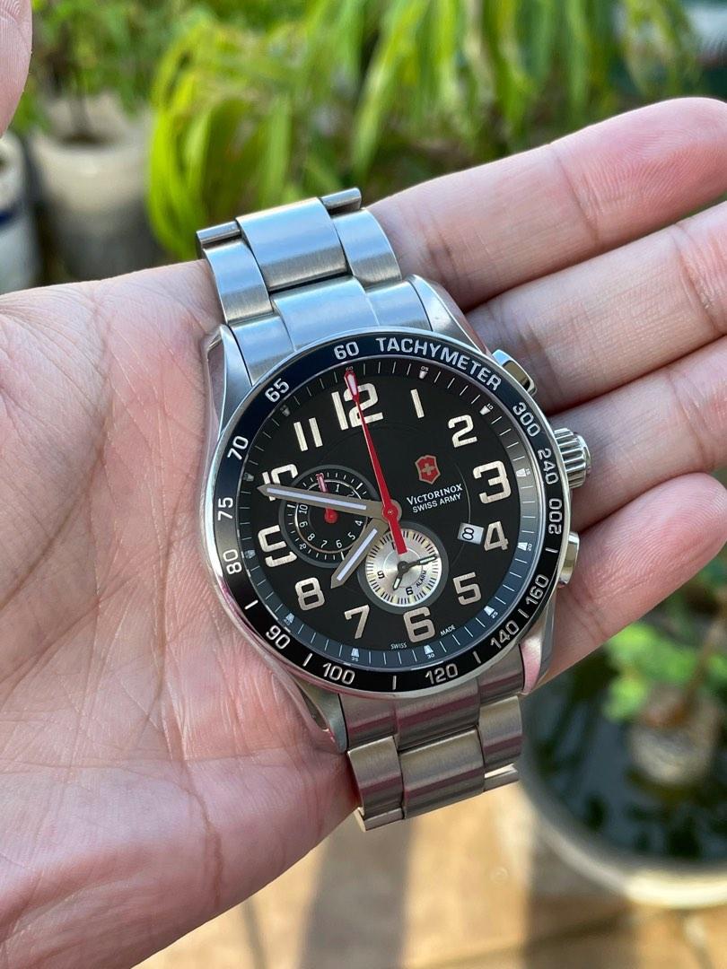 VICTORINOX SWISS ARMY XLS CLASSIC 241280 CHRONO BLACK DIAL
