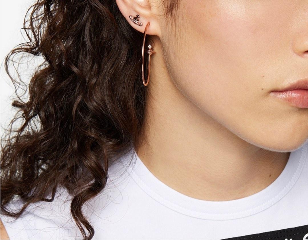 Vivienne westwood farah earrings rose gold online
