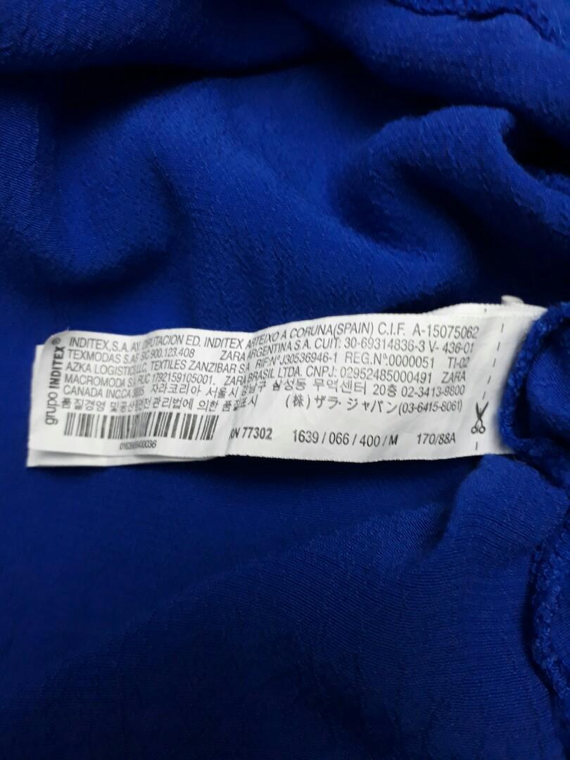 ZARA Royal Blue Dress, Women's Fashion, Dresses & Sets, Dresses on