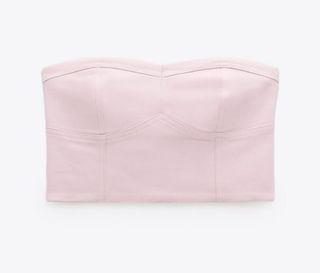Zara size L/12  pink crop  BNWT