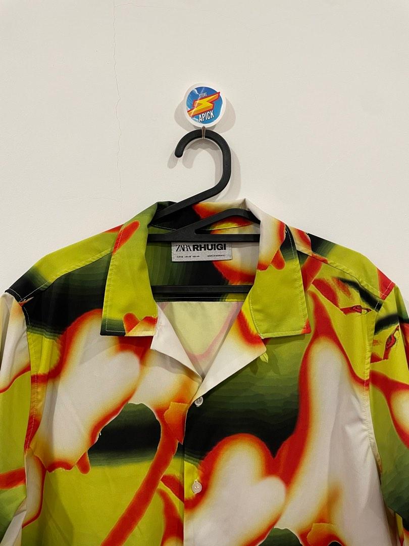 ZARA x Rhuigi Flame, Men's Fashion, Tops & Sets, Formal Shirts on Carousell