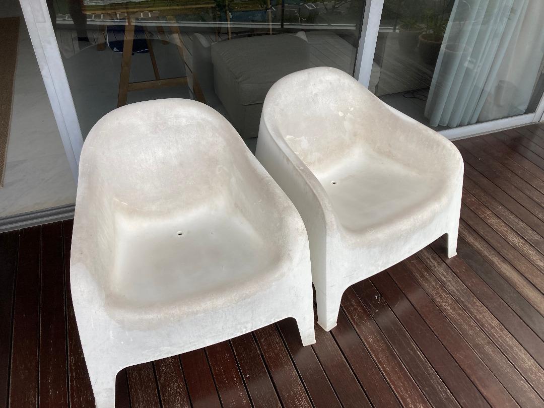 2 ikea skarpo outdoor chairs, Furniture & Home Living, Outdoor