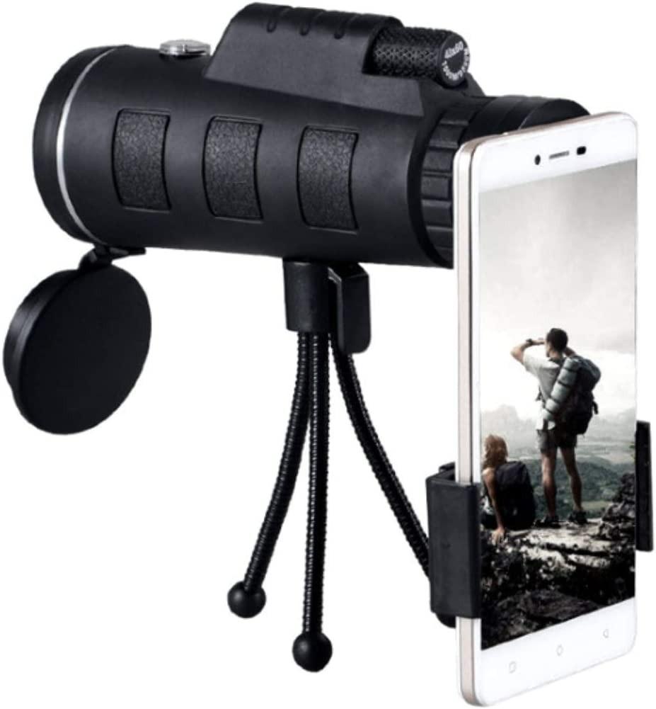 Waterproof Monoculars Telescopes for Adults High Powered 12×50 Handheld Smartphone Monocular Telescope with FMC & BAK4 Prism 2021 Newest Low Night Vision Portable Starscope Monocular 