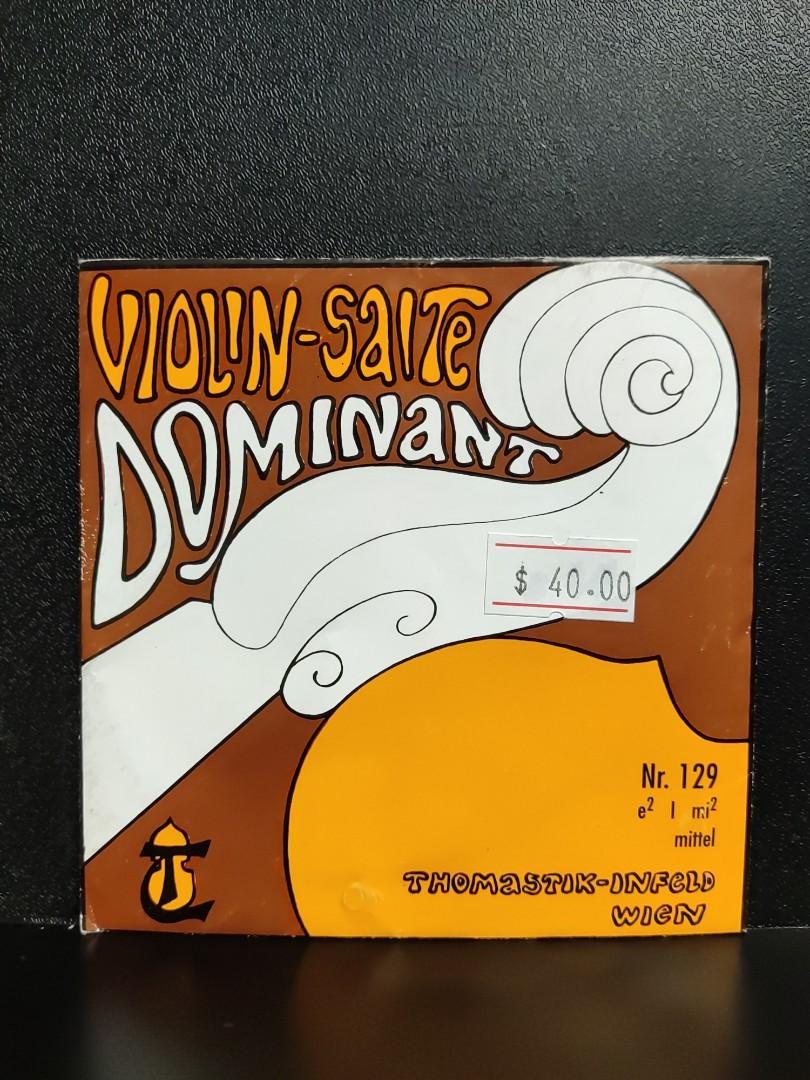 奧地利製 舊版 THOMASTIK INFLED DOMINANT Violin E String 小提琴E弦, 興趣及遊戲, 音樂、樂器